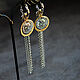 Congo earrings with pendants. Earrings. Solanda. My Livemaster. Фото №6