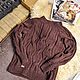 Schemes for knitting: Description of knitting on a sweater in braids with pigtails. Knitting patterns. Kardigan sviter - женский вязаный свитер кардиган оверсайз. My Livemaster. Фото №6