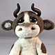 felt toy: Bull. Felted Toy. colorlight (colorlight). My Livemaster. Фото №5