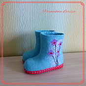 Обувь ручной работы handmade. Livemaster - original item boots: Valenki on the sole for girls.. Handmade.