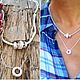 Double chain necklace - stylish decoration for every day, Necklace, Yaroslavl,  Фото №1