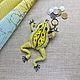 Order Coin holders: Yellow frog made of beads. Keychain coin. SilkArt Tatyana. Livemaster. . Coin boxes Фото №3