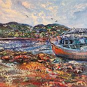 Картины и панно handmade. Livemaster - original item Painting landscape of the North 