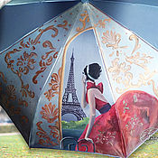 Детский зонт-трость с росписью 