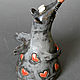 Колокольчик №17 МЫШЬ-ангел в сердечках. Колокольчики. Ammonit_art_ceramics. Ярмарка Мастеров.  Фото №5