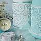 Tiffany style (оформление шампанского), Бутылки свадебные, Москва,  Фото №1