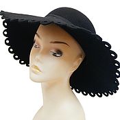 Винтаж handmade. Livemaster - original item Original wide-brimmed hat. England. Handmade.