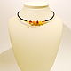 Necklace made of amber and coral N-108, Necklace, Svetlogorsk,  Фото №1