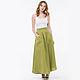 Olive skirt in boho style. Skirts. etnoart. Online shopping on My Livemaster.  Фото №2