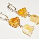Long earrings 'Rosebuds' made of natural amber. Tassel earrings. podaro4ek22. Online shopping on My Livemaster.  Фото №2