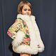 Jacket made of a scarf 'Frost and sun' for a girl. Childrens outerwears. National Brand. My Livemaster. Фото №6