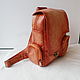 Custom-made leather backpack with gradient for Alexander. Backpacks. Innela- авторские кожаные сумки на заказ.. My Livemaster. Фото №4