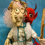 Куклы и игрушки handmade. Livemaster - original item Grandma ezhka - not the leg bone ))). Handmade.