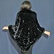 A copy of the product is a velvet scarf with a black fox. Wraps. National Brand. Online shopping on My Livemaster.  Фото №2