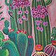Painting Cacti. canvas. acrylic 100h100. Pictures. Painting. Matryoska. (kiseleva-nata). My Livemaster. Фото №6