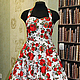 Dress in retro style 'rose Red/Rose Red', Dresses, Moscow,  Фото №1