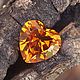 Citrine Madeira Heart, Cabochons, Moscow,  Фото №1
