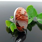Нефрит натуральный в серебре комплект украшений (25)