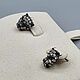 Silver earrings with cubic Zirconia. Stud earrings. yakitoriya. My Livemaster. Фото №4