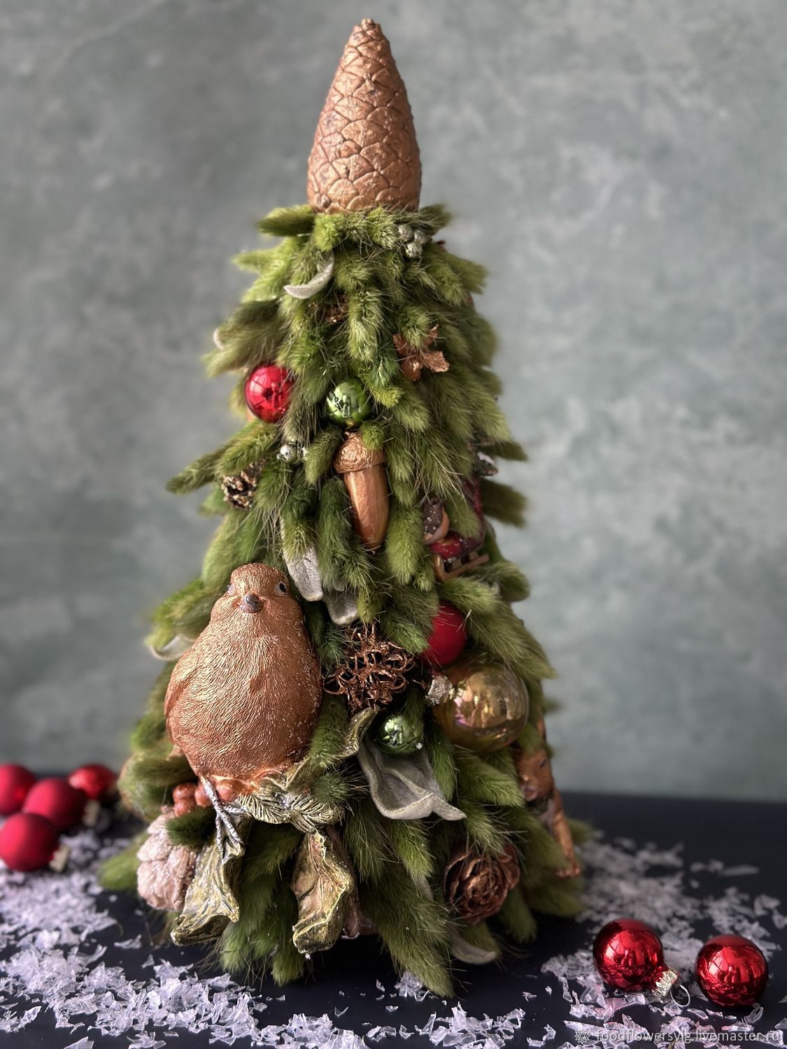 Игрушки: елочка из лагуруса в интернет-магазине Ярмарка Мастеров по ...