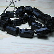 Материалы для творчества handmade. Livemaster - original item Black tourmaline sherl 12h8,5 mm. Handmade.