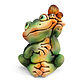 Order Ceramic figurine 'Lesya the Frog'. aboka. Livemaster. . Figurines Фото №3