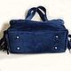 Suede blue G2 bag. Classic Bag. Marina Speranskaya handbag. Online shopping on My Livemaster.  Фото №2