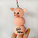 Runasimi pig keychain toy pendant. Stuffed Toys. sToryToys. My Livemaster. Фото №6