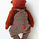 Мишка тедди Вилли. Мишки Тедди. Handsewing.toys (Ирина). Ярмарка Мастеров.  Фото №4