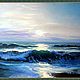 Seascape oil Painting on canvas -"Morning on the sea". Pictures. Filin-art. My Livemaster. Фото №5