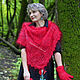 Косынка из козьего пуха  ажурная " Вabushka scarf ". Косынки. Наталья  Пуховая Мастерская (puhovyiy-master). Интернет-магазин Ярмарка Мастеров.  Фото №2