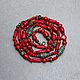 Long red Coral beads Tibetan beads coral turquoise bright. Beads2. Ritasdreams (ritasdreams). My Livemaster. Фото №4