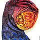 Batik scarf 'Flamenco'. Scarves. OlgaPastukhovaArt. Online shopping on My Livemaster.  Фото №2