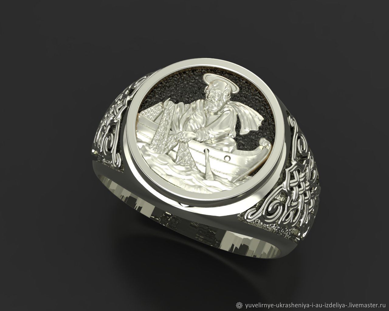 Перстень Петр рыбак в интернет-магазине Ярмарка Мастеров по цене 27000 ₽ – OHLY6RU