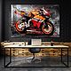  Настенная картина маслом мотоцикл honda CBR 1000RR. Картины. Картины маслом купить, мечта рядом ❤. Ярмарка Мастеров.  Фото №14