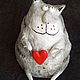 Кот с сердечком. Ватный кот. Мягкие игрушки. Ватные елочные игрушки !!! САНКТ ПЕТЕРБУРГ!  (masternatalya) (masternatalya). Ярмарка Мастеров.  Фото №7