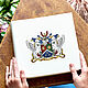 Подарок семье, родителям: РОДОВОЙ ГЕРБ на заказ. Элементы интерьера. Felicita (jenny-design). Ярмарка Мастеров.  Фото №6