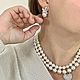 Серьги из хрустального жемчуга «Белая орхидея». Серьги классические. Юлия Егорина. Интернет-магазин Ярмарка Мастеров.  Фото №2