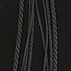 Gaitan silk cord Graphite graphite without lock 60 cm, Necklace, St. Petersburg,  Фото №1