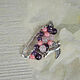 Order Swallow pin brooch in silver (amethyst coral quartz). CvetlanaCm (avtorbiju). Livemaster. . Brooches Фото №3