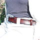 Leather belt for women ' Diamond Woman». Straps. CRAZY RHYTHM bags (TP handmade). My Livemaster. Фото №6
