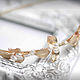 Wedding bride headband with gold leaves and pearls. Bridal Tiara. Missberry.me. Online shopping on My Livemaster.  Фото №2