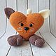 Сердечный кот. Амигуруми куклы и игрушки. Hobbymols. Ярмарка Мастеров.  Фото №4