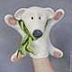 White bear. Glove puppet. Puppet show. Taya Kart. My Livemaster. Фото №4