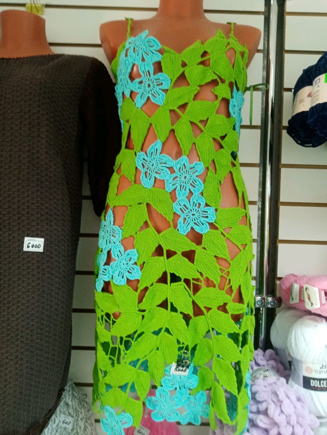 Вязаное платье ручной работы в интернет-магазине на Ярмарке Мастеров ...