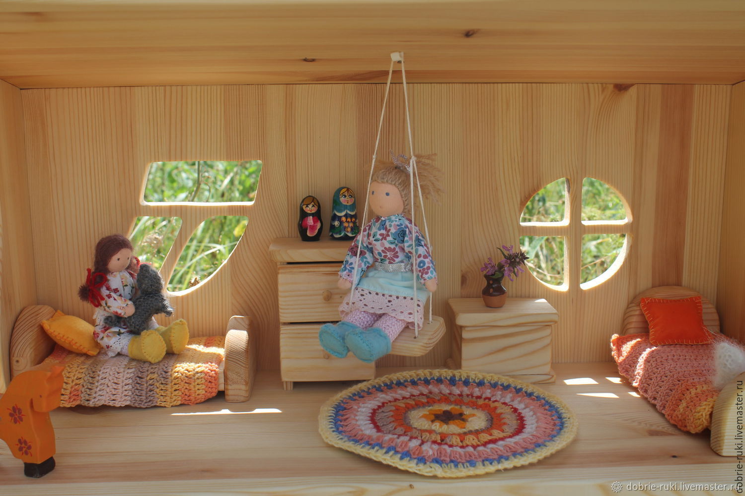 Кукольный домик трехэтажный – заказать на Ярмарке Мастеров – 9RAW7RU ...