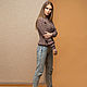 Brown jumper womens. Sweaters. SHAPAR - knitting clothes. Online shopping on My Livemaster.  Фото №2