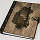 Wooden notebook with a leather-bound clasp. Notebooks. semejnaya-masterskaya-bambuk. Online shopping on My Livemaster.  Фото №2