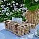 Заказать Плетёный короб для вытяжных салфеток. Lovelyitems. Ярмарка Мастеров. . Салфетницы Фото №3