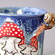 Tazas y tazas: Caracol y Amanita. Mugs and cups. Mila. Ярмарка Мастеров.  Фото №5